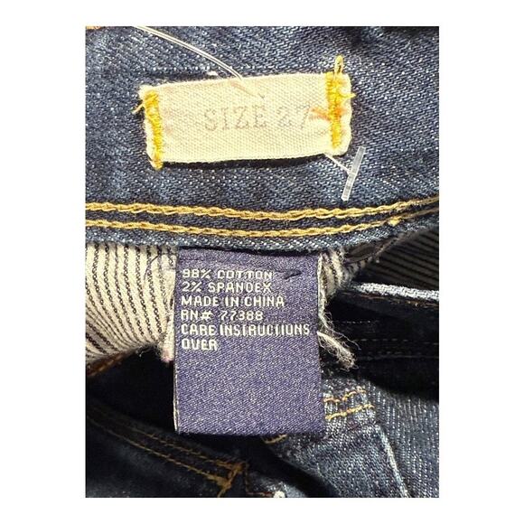 Madewell Women's Dark Wash Straight Leg Jeans Size 4 (27) Blue‎ Denim - Picture 4 of 6